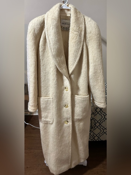 Saks Fifth Avenue Jackets & Blazers - Vintage Saks Fifth Avenue Cream Long Alpaca Wool blend Coat
